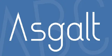 Asgalt font