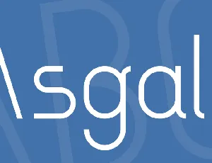 Asgalt font