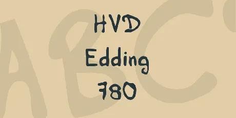 HVD Edding 780 font