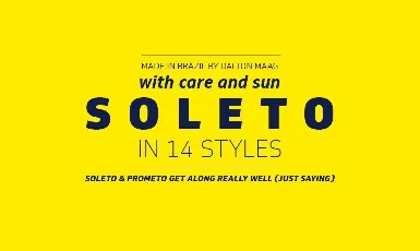 Soleto Family font