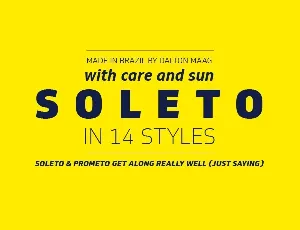 Soleto Family font