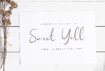 Sweet Yell Script font