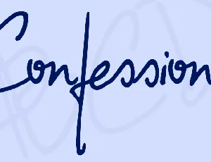 Confessions font