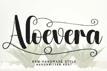 Aloevera Script font