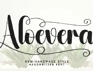 Aloevera Script font