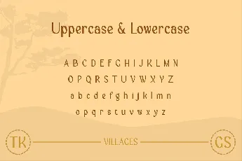 Villages font