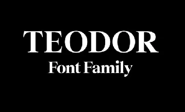 Teodor Family font