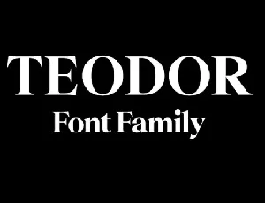 Teodor Family font