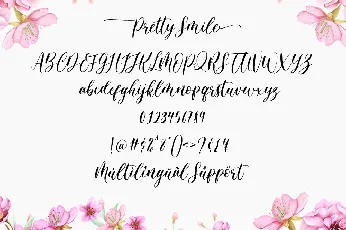 Pretty Smile Calligraphy Script font