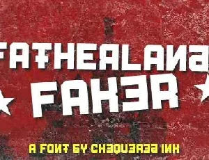 Fatherland Faker Free Download font