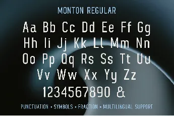 Monton font