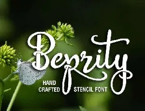 Beprity Stencil font