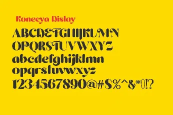 Konecya font