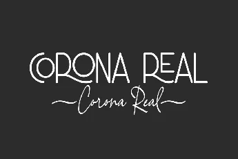 Corona Real Demo font