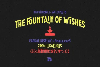 The Fountain of Wishes font