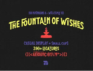 The Fountain of Wishes font