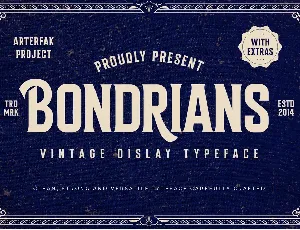 Bondrians font