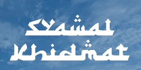 Syawal Khidmat font