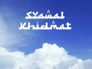 Syawal Khidmat font