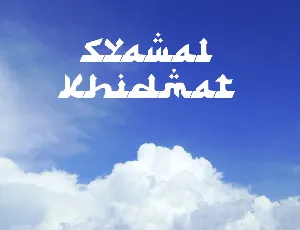 Syawal Khidmat font