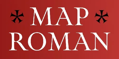 Map Roman Family font
