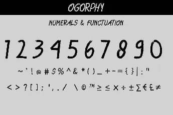 Ogorphy Demo font