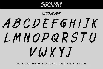 Ogorphy Demo font