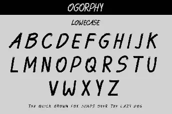 Ogorphy Demo font