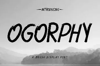 Ogorphy Demo font