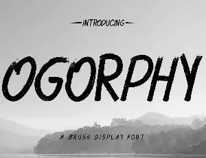 Ogorphy Demo font