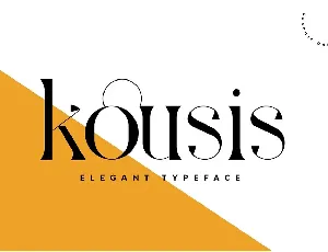 Kousis Typeface font