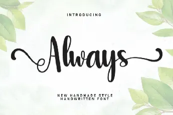 Always Script font