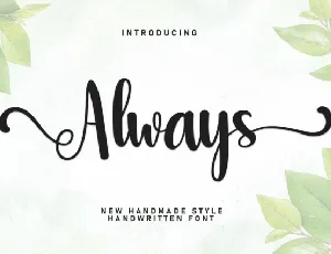 Always Script font