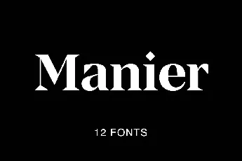 Manier font