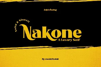 Nakone Luxury Serif font