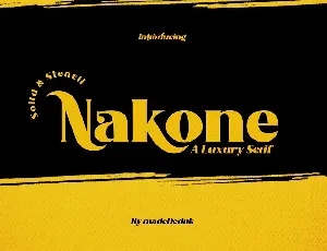 Nakone Luxury Serif font