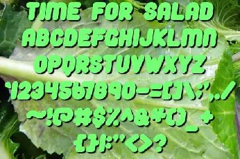 Time For Salad Free Download font