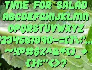 Time For Salad Free Download font