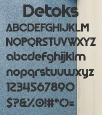 Detoks font