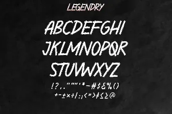 Legendry Demo font