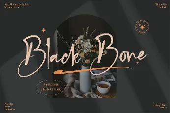 Black Bone Script font