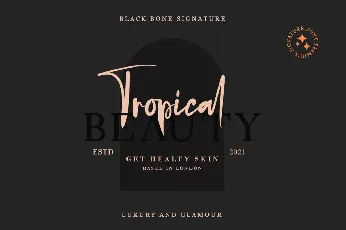 Black Bone Script font