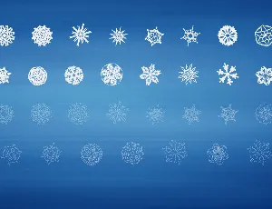 Paper Snowflakes font