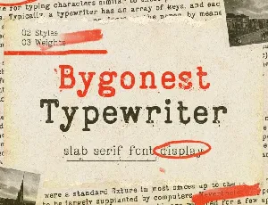 Bygonest Typewriter font