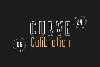 CURVE Calibration Typeface font