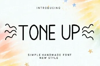 Tone Up Display font