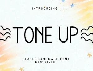 Tone Up Display font