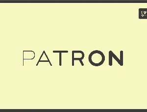 Patron font