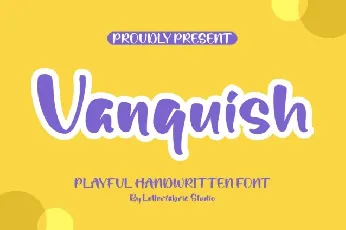 Vanquish font