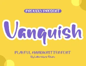 Vanquish font
